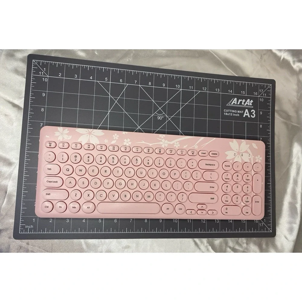 Pink Mytrix USB Wireless Keyboard - No USB Adapter - Parts Only Model KMCS01-1